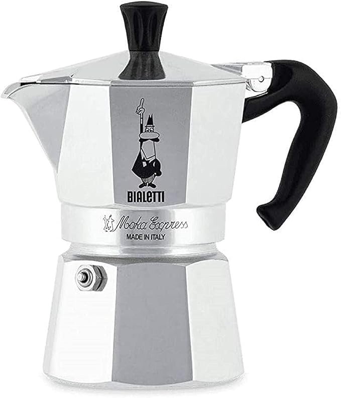 Bialetti Moka Express 1-Cup Stovetop Espresso Maker, Made in Italy
