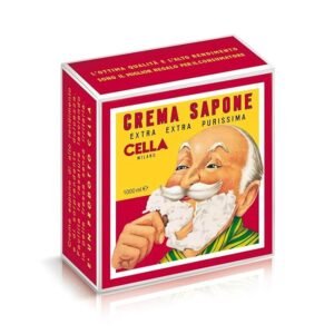 Cella Milano Classic Almond Shaving Cream 1 kg Refill, Made in Italy