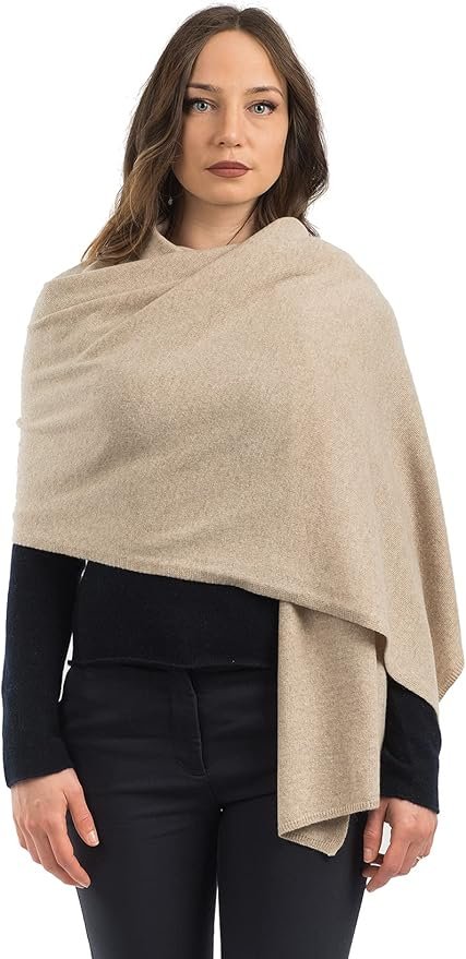 Dalle Piane Cashmere Wool Cashmere Blend Stole, Made in Italy
