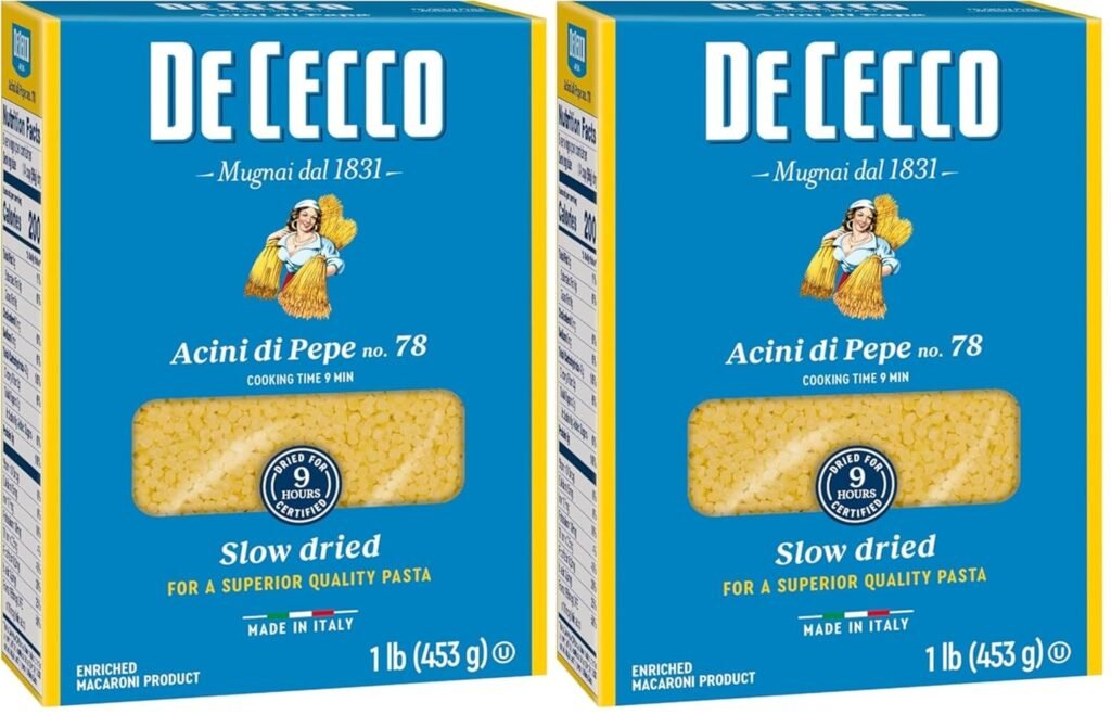 De Cecco Acini di Pepe No.78 Pasta review – authentic Italian product, made in Italy