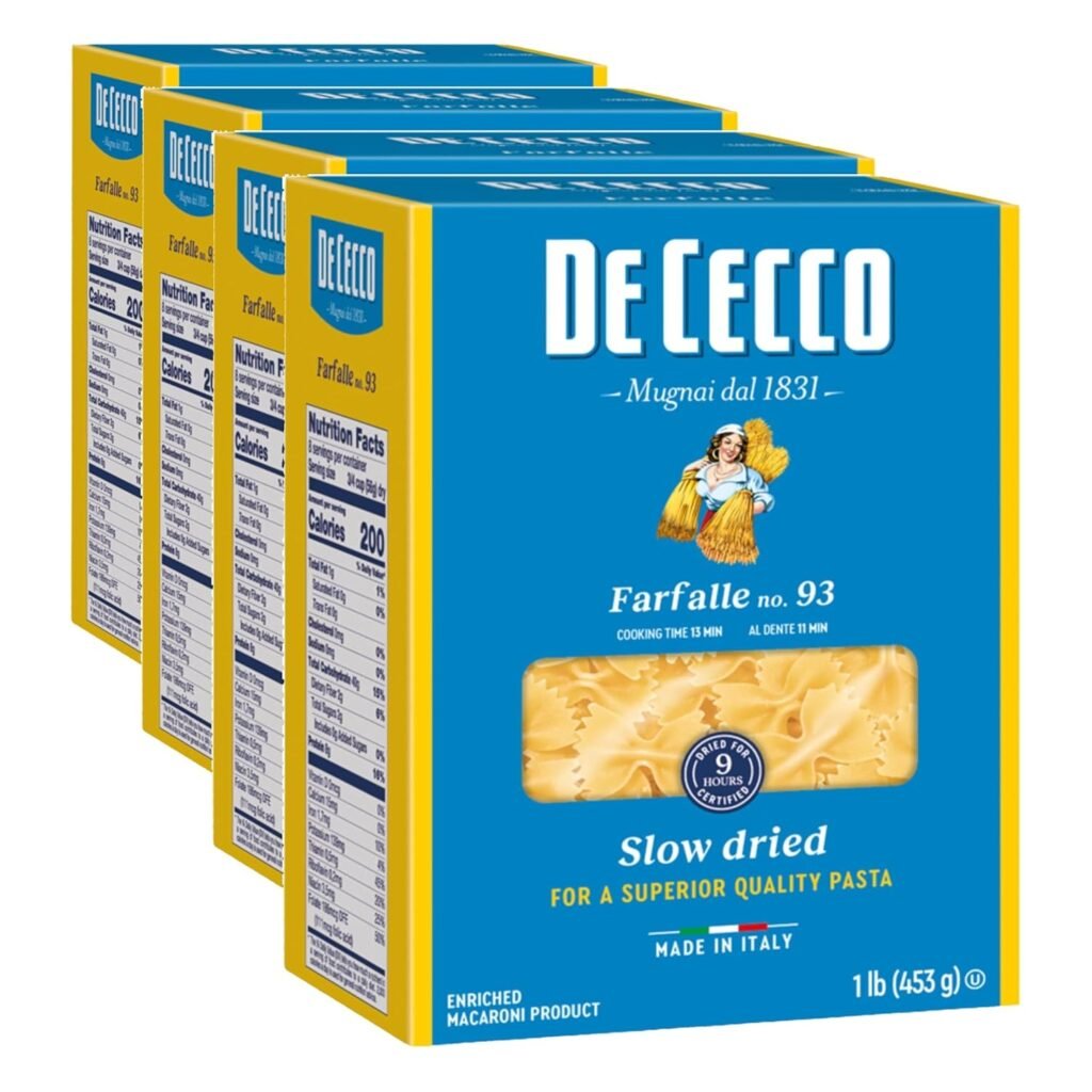 De Cecco Farfalle No. 93 Pasta review – authentic Italian product, made in Italy