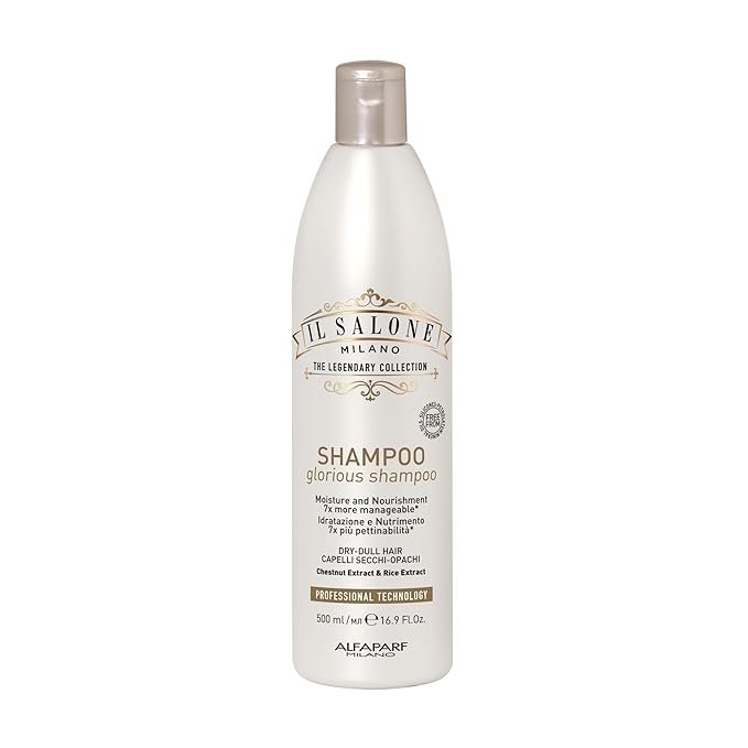Il Salone Milano Moisturizing Shampoo for Dry Hair, Made in Italy, Vegan (500ml)