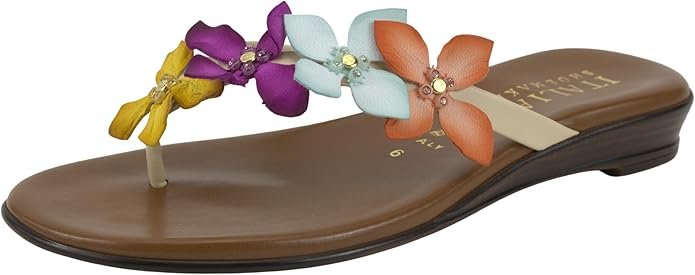 ITALIAN Shoemakers Women's Veryna Thong Sandal, Made in Italy