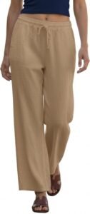 Women's 100% Linen Pants, Made in Italy